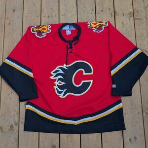 Official NHL CCM Calgary Flames Hockey Jersey - Red Adult XL